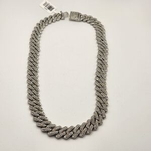 Invicta Elements Men's Iced Out Cuban Chain Necklace